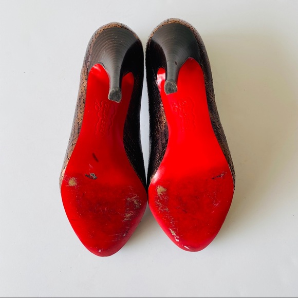 Oh Deer! Copper Heels with Red Soles - Picture 4 of 5